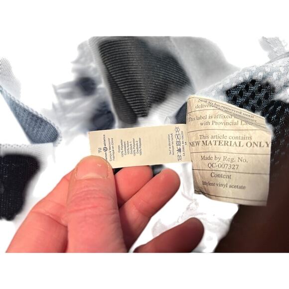 Lululemon Hot Mesh Tote bag Navy Blue Gym Beach Commuter Travel  large handbag - Picture 10 of 14